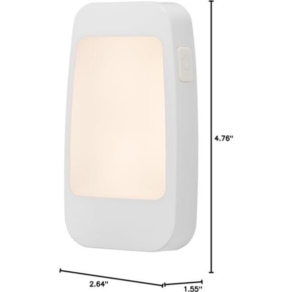 4-in-1 LED Power Failure Night Light, Dusk-to-Dawn Sensor, Foldable Plug - Picture 3 of 7